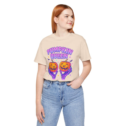 Pumpkin Queen Halloween T-Shirt - Lightweight fabric Tee - Cute Fall Graphic Tee - Spooky Season Outfit