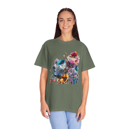 Boho Women's T-shirt | Floral Silhouette Women’s T-Shirt