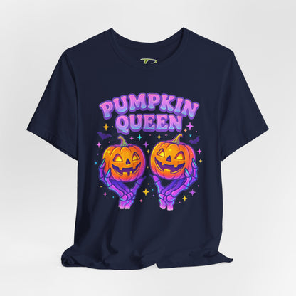 Pumpkin Queen Halloween T-Shirt - Lightweight fabric Tee - Cute Fall Graphic Tee - Spooky Season Outfit