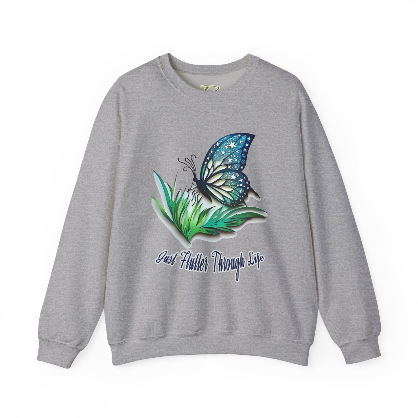 Women’s Butterfly Sweatshirt – Inspirational Crewneck - Nature Lovers Gifts for Her