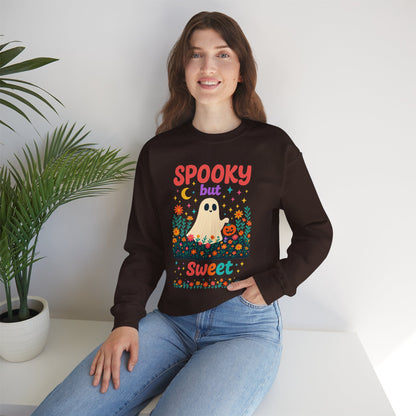 Spooky but Sweet Halloween Sweatshirt – Cute Fall Crewneck