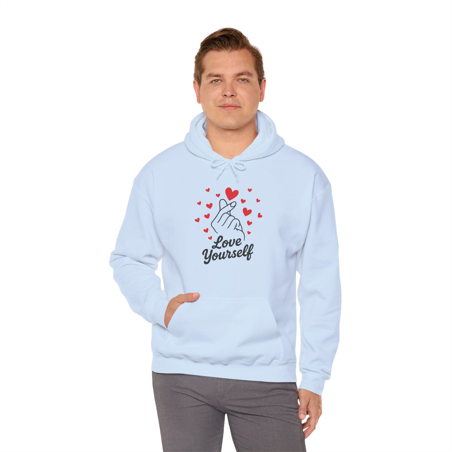 Love Yourself Hoodie – Motivational Hooded Sweatshirt