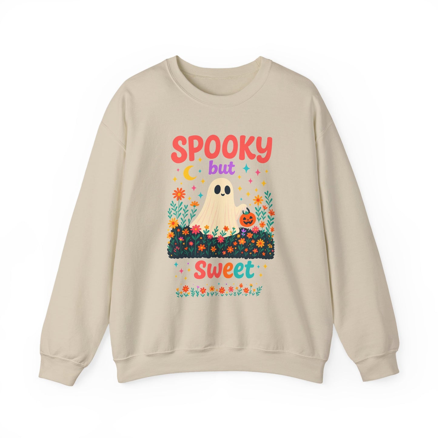 Spooky but Sweet Halloween Sweatshirt – Cute Fall Crewneck