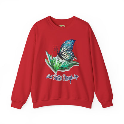 Women’s Butterfly Sweatshirt – Inspirational Crewneck - Nature Lovers Gifts for Her